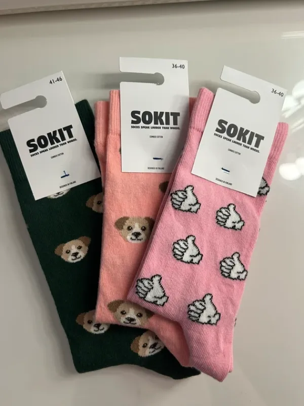 Outlet sokit 3 paria sukkia