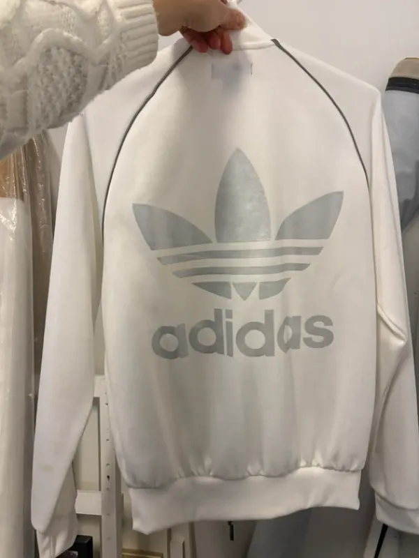 Best adidas valkoinen verkkatakki