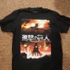 Outlet Attack on titan t-shirt