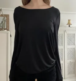 Discount Åben ryg bluse