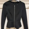 Sale H&M Divided Black blazer with front zipper.