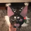 Hot Handmade black dog mask
