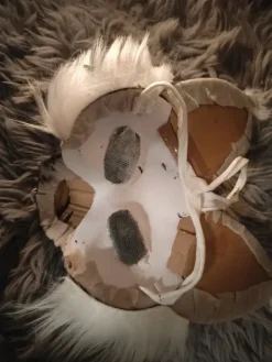 Hot Handmade black dog mask