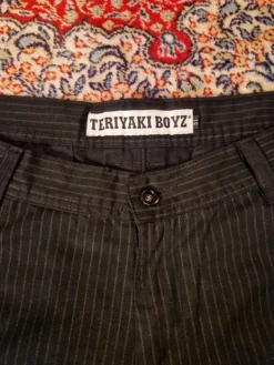 Sale Teriyaki Boys Black Pinstripe Men's Bermuda Shorts