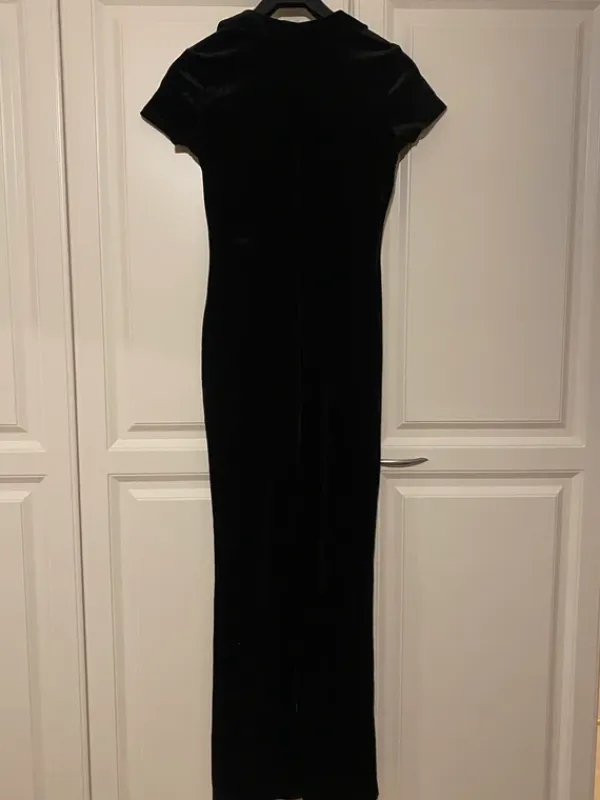 Clearance H&M Divided Black velvet jumpsuit