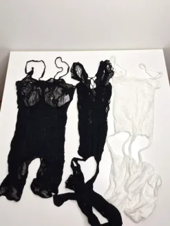 Best Bodystocking verkkoasu pitsiasu 3 kpl naiset koko S/M