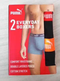 Sale Puma Bokserski męskie rozmiar l,2-pak,czarne bawełniane