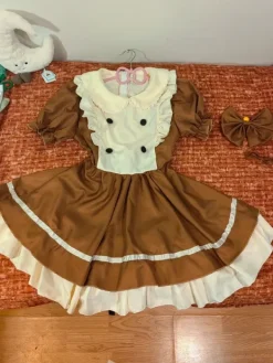 Discount Lolita Brown Maid dress