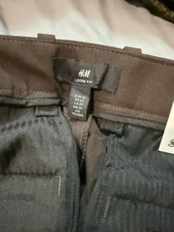 Sale H&M Brown Loose Fit Trousers