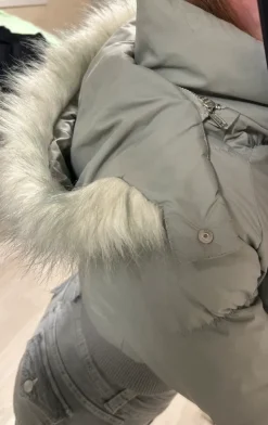 Calvin Klein fur jacket, bomber