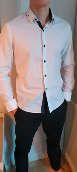 Sale Celion tyylikäs miesten valkoinen paitapusero