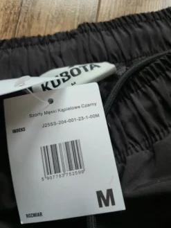 Best Kubota Czarne męskie szorty kąpielowe M