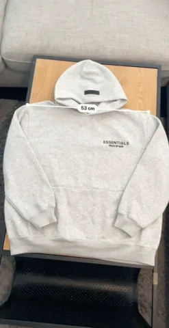 Best Essentials Fear of God Hoodie - Grey - Size M (Kuin uusi)