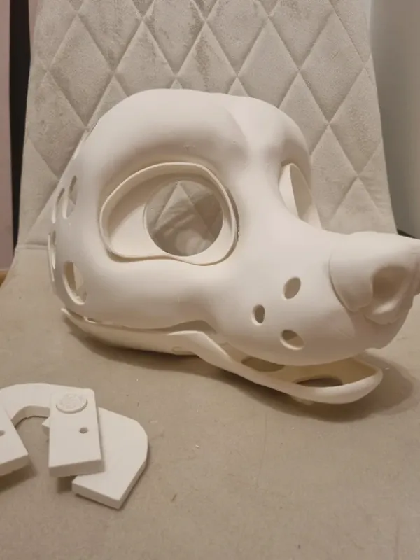 New Furry fursuit mask base cosplay head maska baza fursona therian kemono anthro dog head kostium