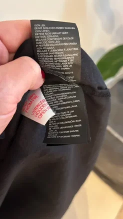 Discount H&M Home HM Home miesten pellava musta aamutakki