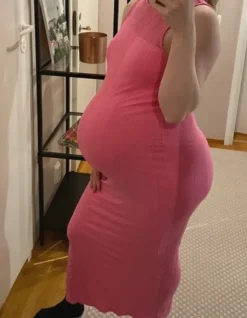 Hot H&M Mama H&M pinkki raskausmekko