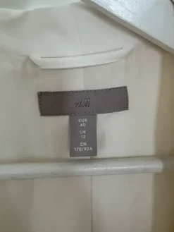 H&M HM white blazer