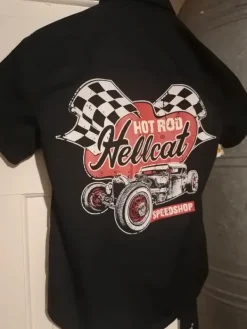 Hot Hotrod Hellcat Garage kauluspaita