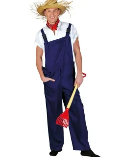 Clearance Vegaoo Kostume blå arbejdsbukser voksen