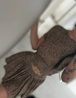 Leopardinio rašto komplektas (su paslėptais šortukais)