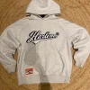 New Light grey hoodie with print