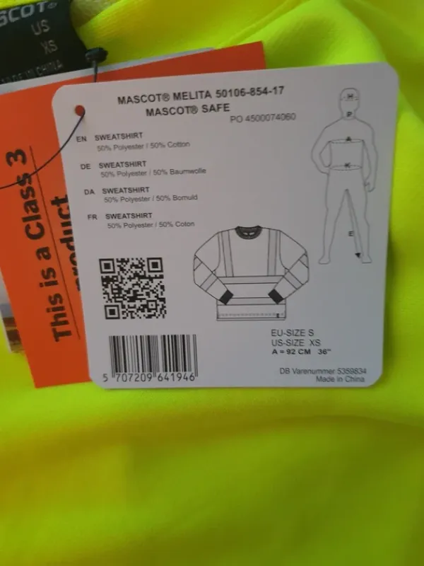 Clearance Mascot työpaita koko S