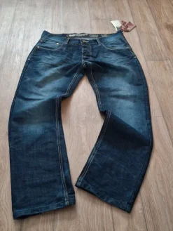 Crosshatch miesten y2k vintage raw denim farkut