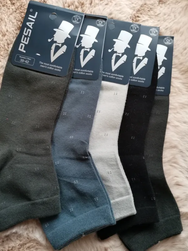 Hot Pesail Męskie bawełniane skarpety 39 do 42 5 par
