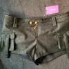 edikted Nahkaiset low waist minishortsit
