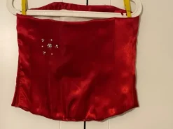 Naisten 2 osainen punainen juhlamekko