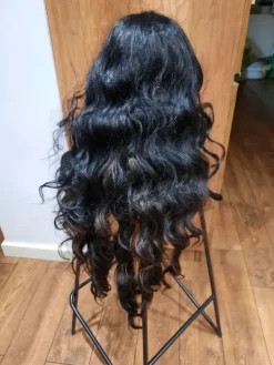 Sale Brak Nowa peruka na bal przebierańców czarne długie włosy roz. uniwersalny