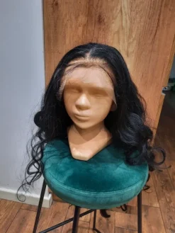 Sale Brak Nowa peruka na bal przebierańców czarne długie włosy roz. uniwersalny