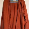 New Knowledge Cotton Apparel Organic cotton Shirt rusted orange