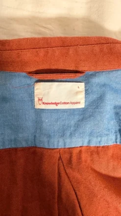 New Knowledge Cotton Apparel Organic cotton Shirt rusted orange