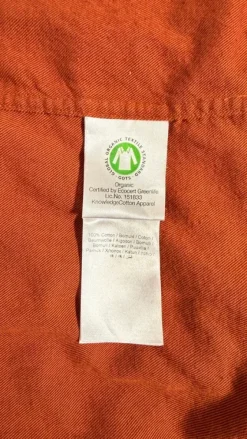 New Knowledge Cotton Apparel Organic cotton Shirt rusted orange