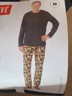 Sale Cleve Piżama męska polarowa bardzo ciepła M