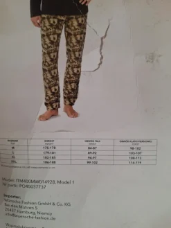 Sale Cleve Piżama męska polarowa bardzo ciepła M