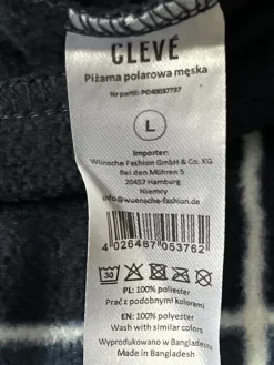 Online Cleve piżama męska polarowa długi rękaw