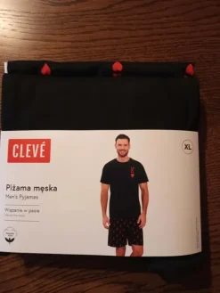 Outlet Cleve Piżama męska Walentynki rozmiar XL