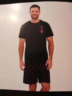 Outlet Cleve Piżama męska Walentynki rozmiar XL