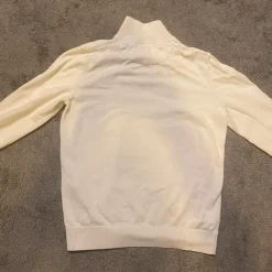 New Pier One White Knit Quater Zip 1/4 Size S