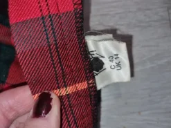 Online Pola Plated midi skirt, Scottish checkered/ tartan pattern