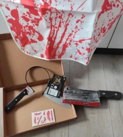 Discount Przebranie bal karnawałowy Cosplay straszny rzeźnik horror fartuch wbity nóż tasak
