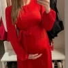 Missguided Maternity Punainen äitiysmekko