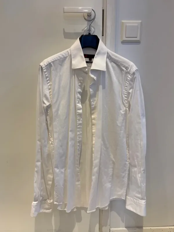 Online Dressmann Puvun takki ja valkoinen kauluspaita