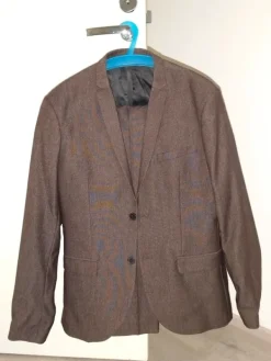 New H&M Ruskea puku (Bleiseri ja housut)