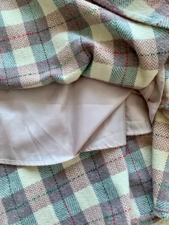 Best Vintage Love Ruudullinen midihame flanellia