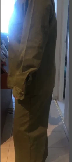 Sale 70s shirt field jacket green button up m