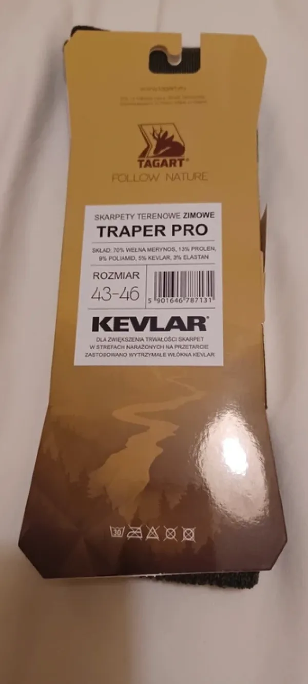 Discount Tagart Skarpety zimowe terenowe 43-46 wełna męskie