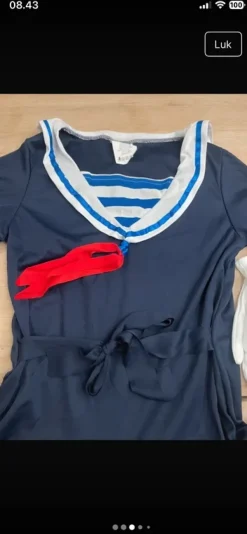 Online Temashop Sømands kvinde kostume